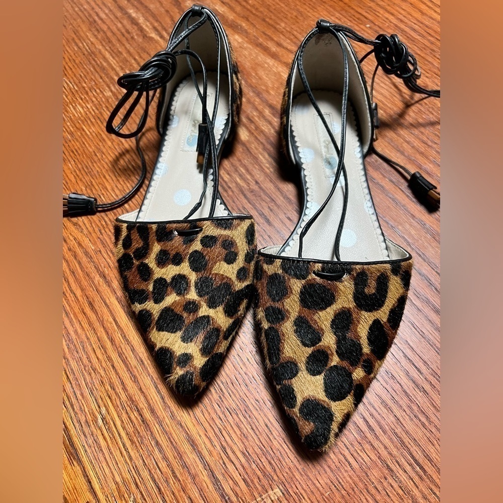 Boden calf hair gladiator flats shoes size 5.5 (37) - Picture 8 of 8
